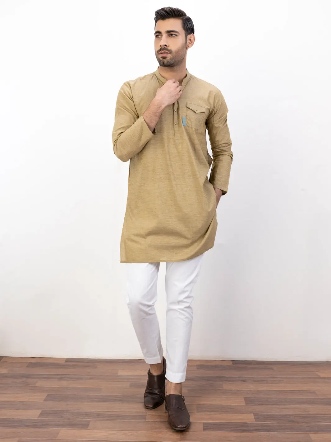 Green Kurta - Al-K-1124 1