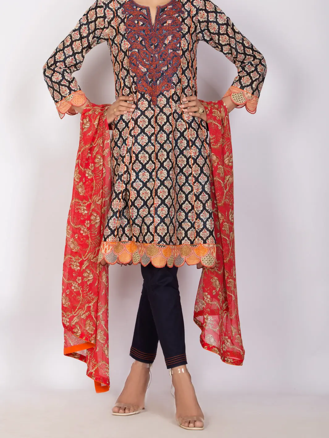 Blue Lawn 3Pc Unstitched - Alp-3Ps-1125 1