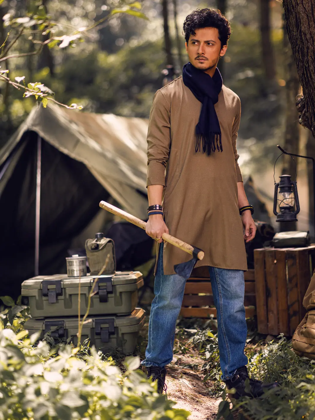 Green Kurta - Al-K-1143D 1