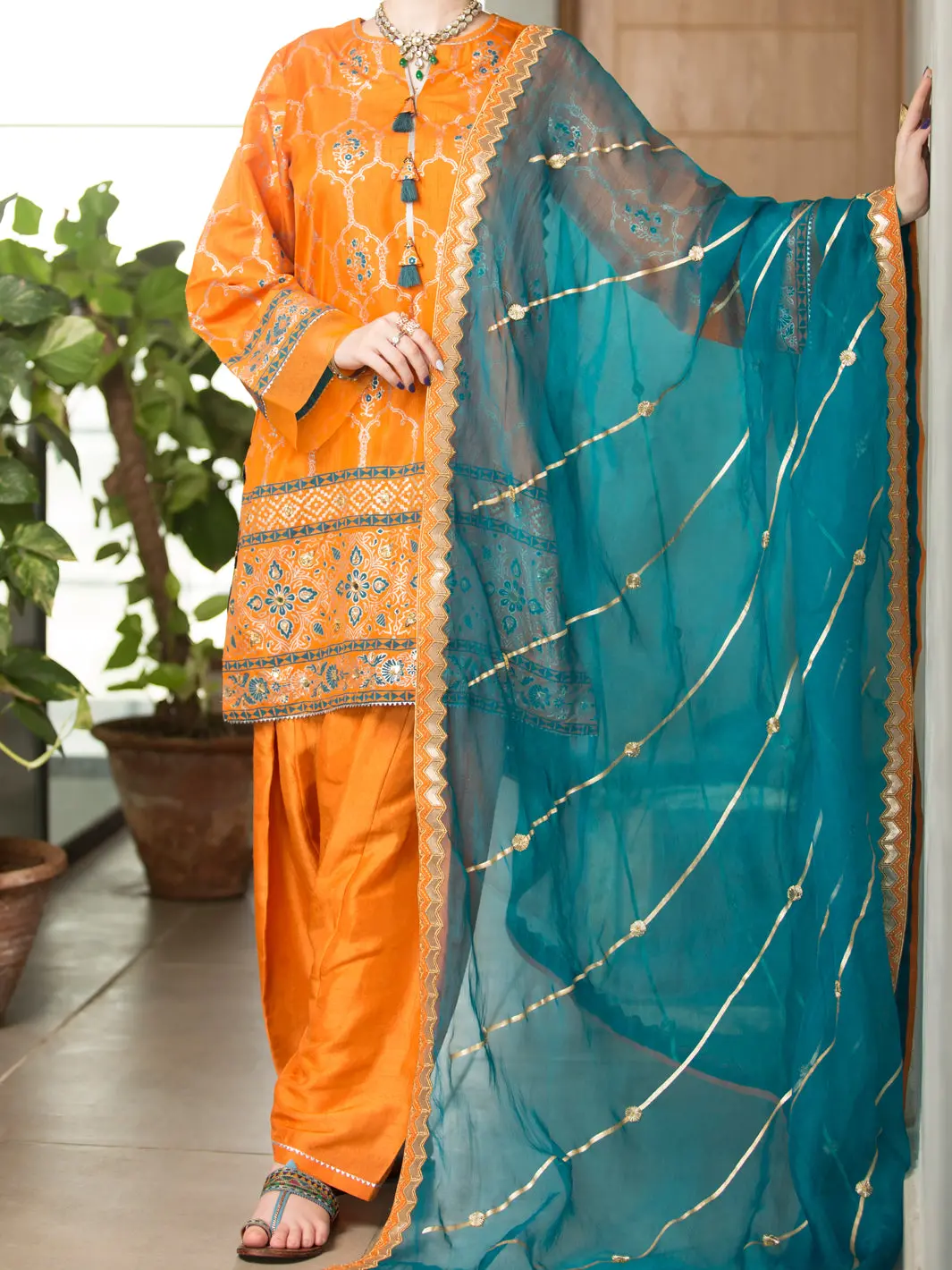 Orange 3Pc Stitched - Alp-3Ps-1198 1