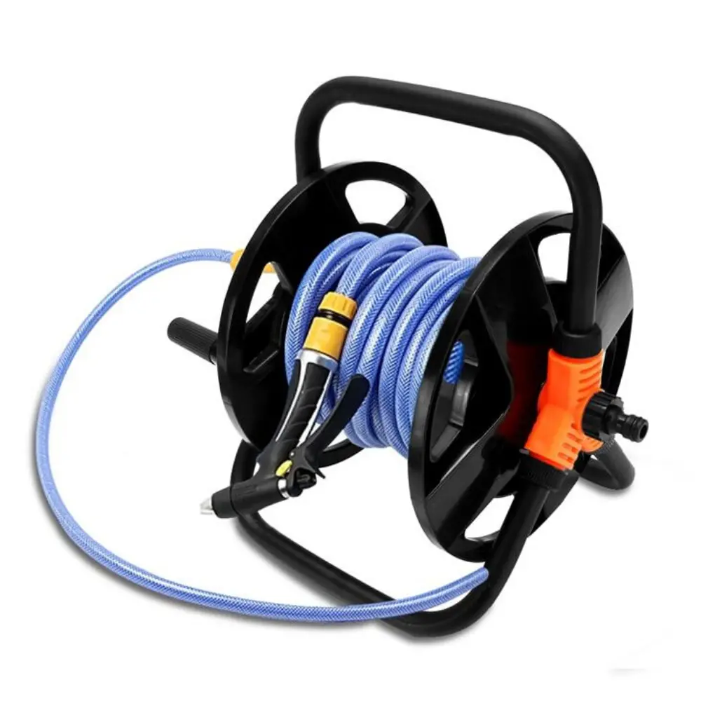 Heavy Duty Retractable Garden Water Hose Holder Reel 1