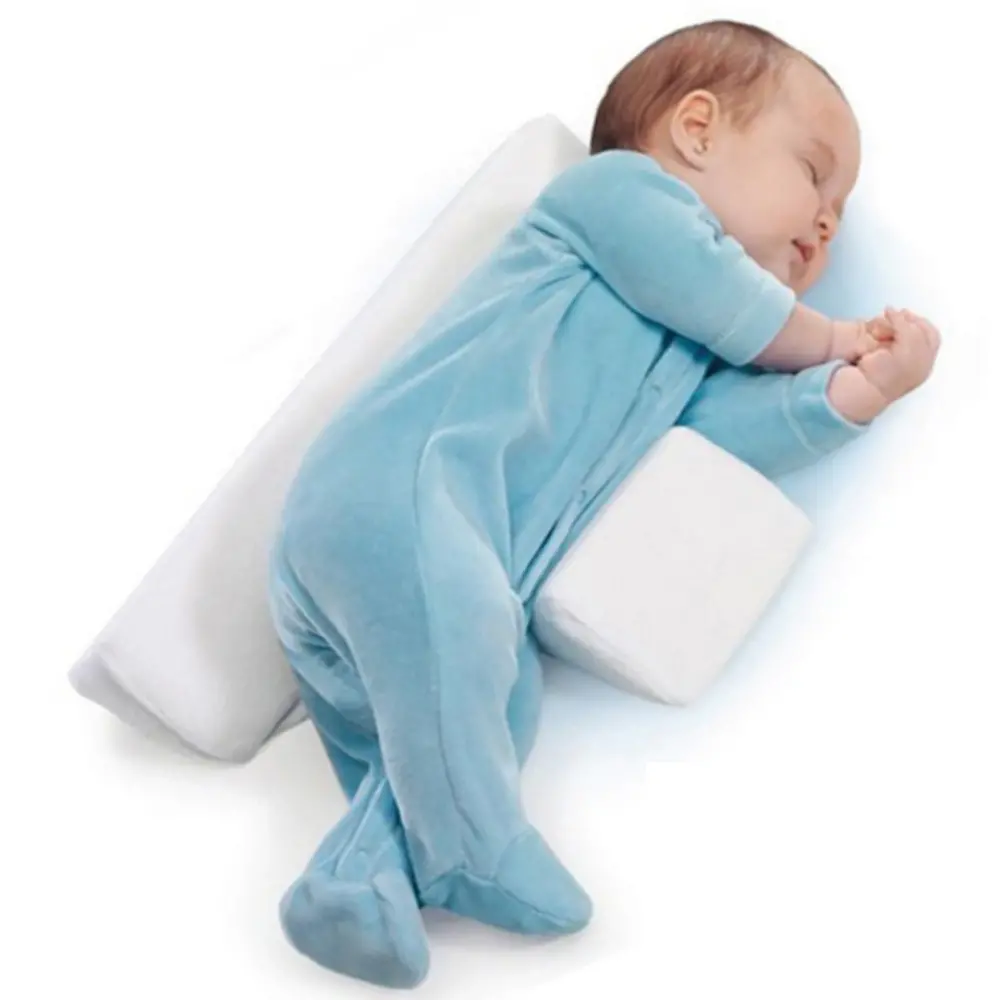 Baby Anti Roll Side Sleeper Positioner Wedge Pillow 1