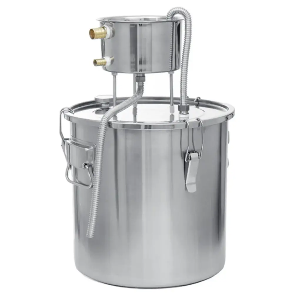 Complete Moonshine Alcohol Copper Still Distiller Kit 35L 1