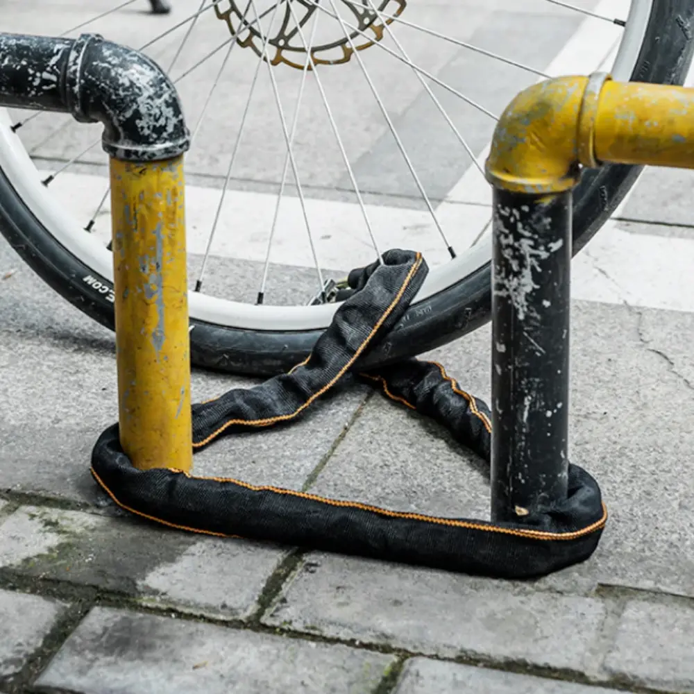 Foldable Bike Chain Cable Metal Lock 1