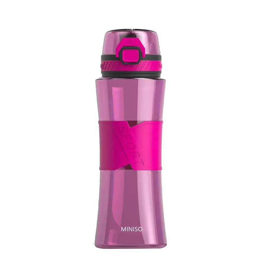 Tritan Sports Water Bottle With Flip Cap (510Ml)(Rose Red) 1