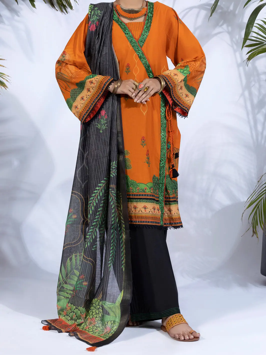 Terracotta Lawn 3Pc Unstitched - Alp-3Ps-1248 1