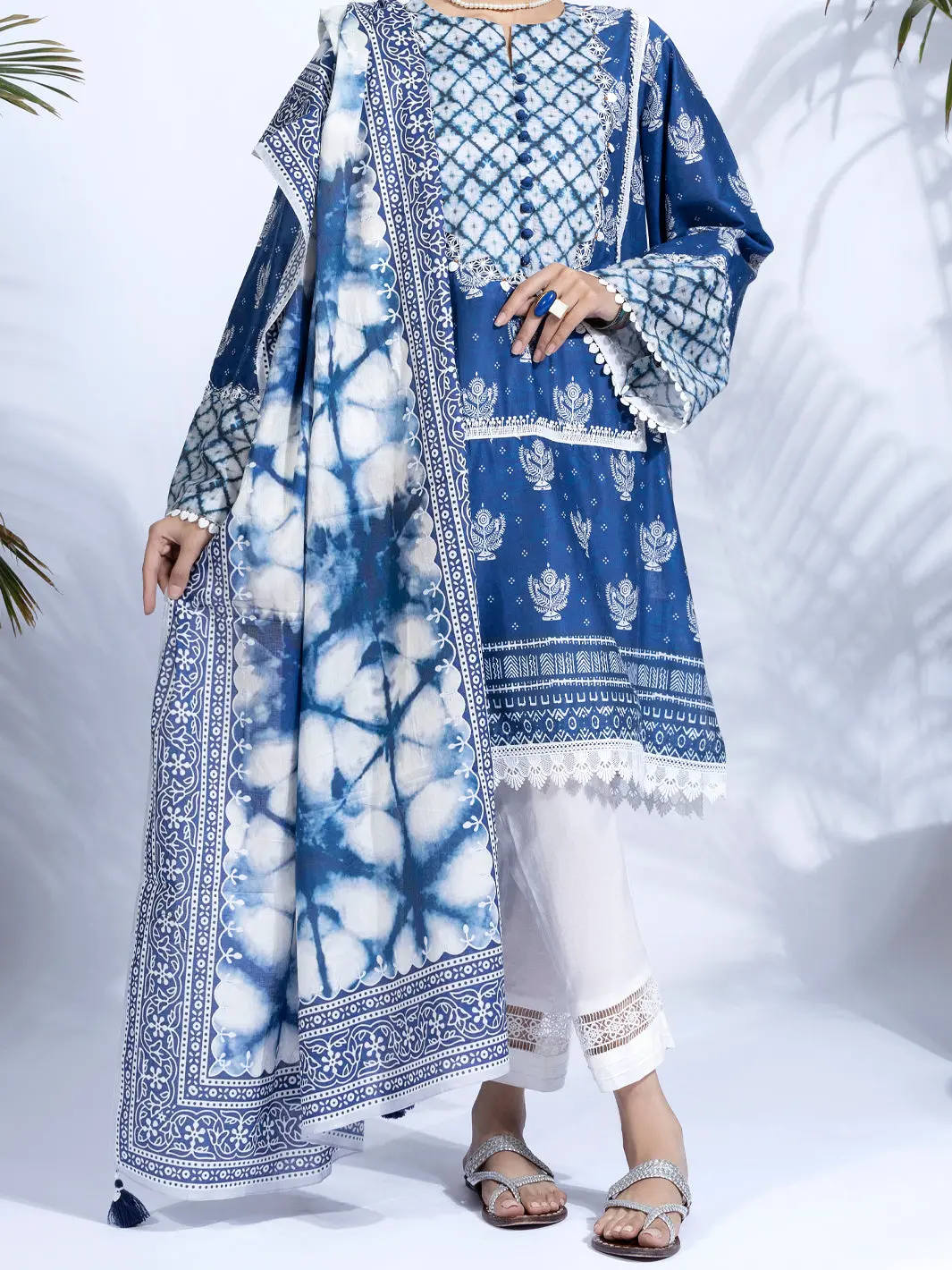 Blue Lawn 2Pc Unstitched - Alp-2Ps-1317 1