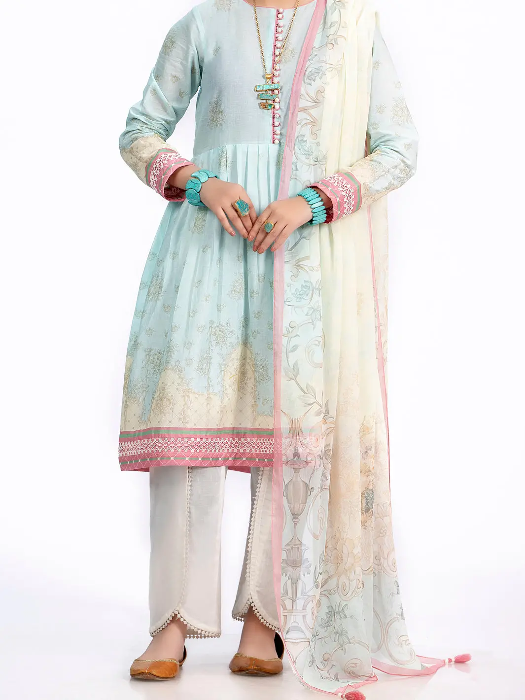Aqua Lawn 2Pc Unstitched - Alp-2Ps-1322 1