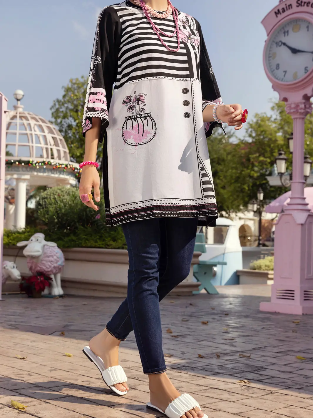 Black Lawn Tunic - Alp-Lk-1340 1