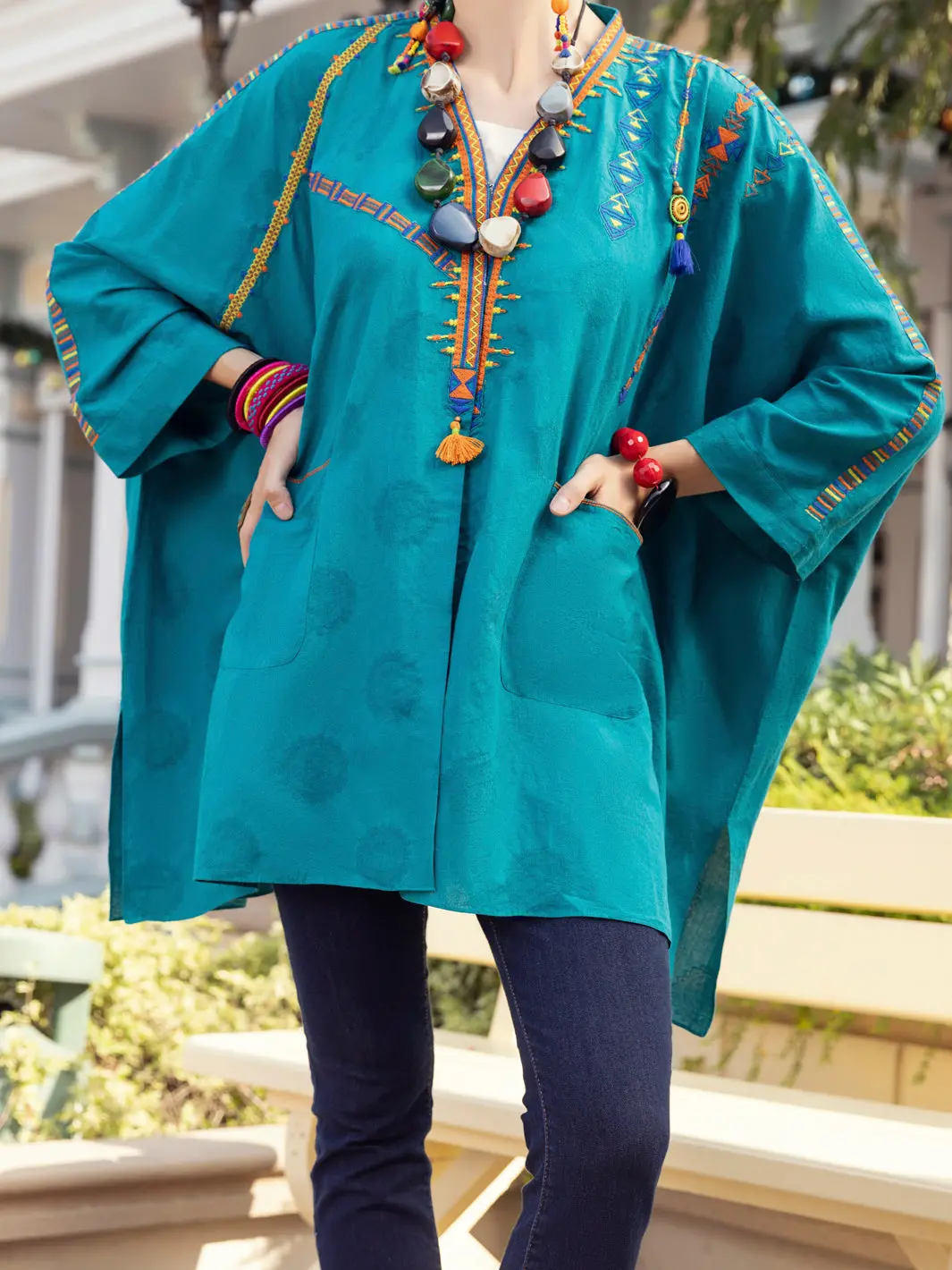 Sea Green Dobby Tunic - Alp-Lk-1359 1
