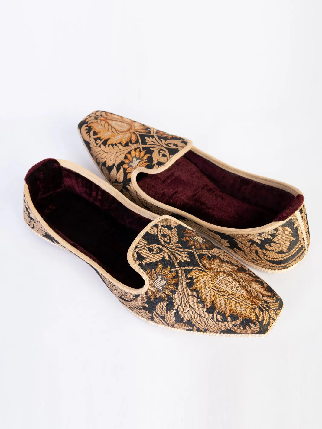 Black & Gold Khussa - Al-Kh-137 1