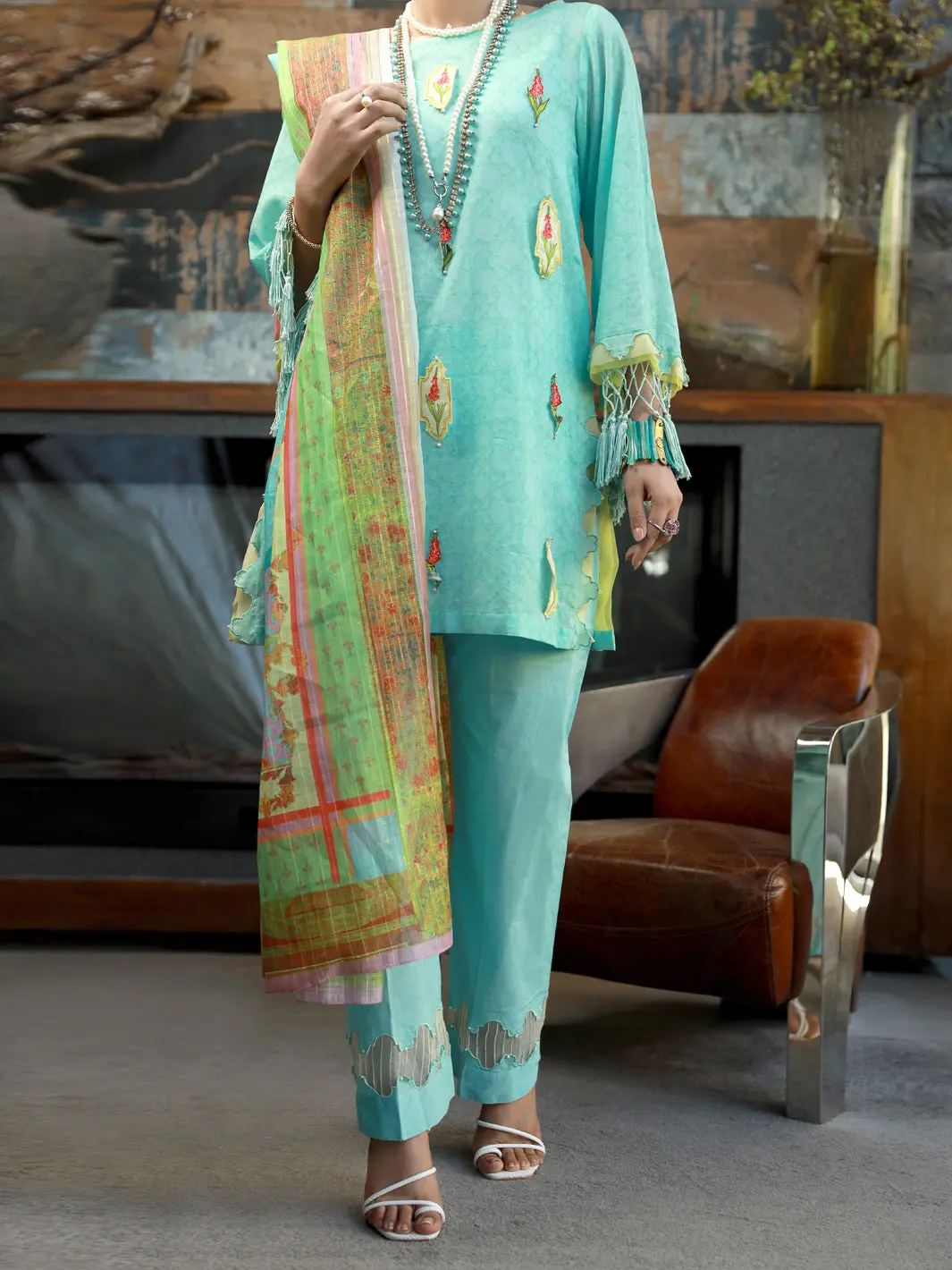 Ferozi Lawn 3Pc Unstitched - Alp-3Ps-1395 1