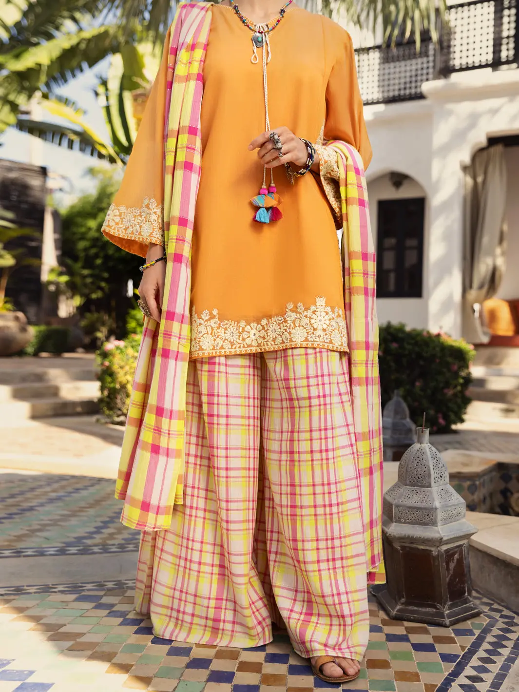 Peach 3Pc Stitched - Alp-3Ps-1438 1