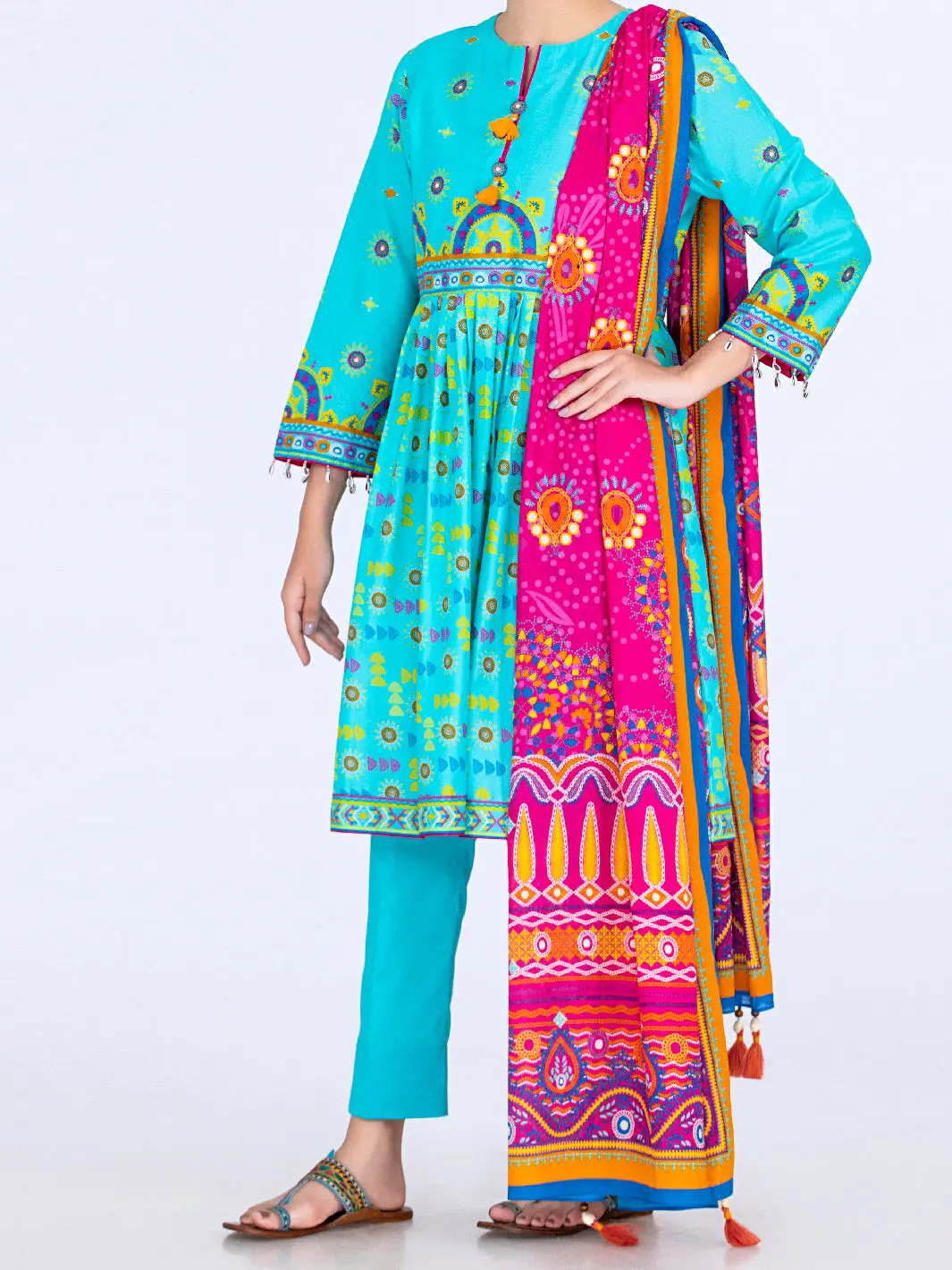 Ferozi Lawn 3Pc Unstitched - Alp-3Ps-1496 1