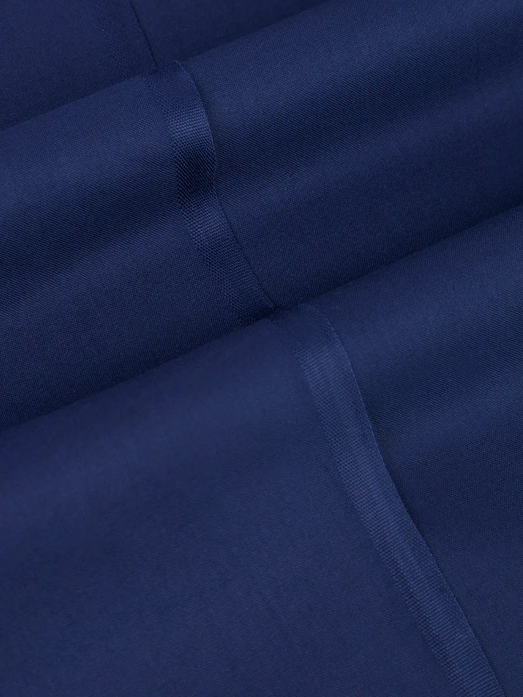 Navy Blue Blended Unstitched Fabric - Al-Un-Jhr-15054 1