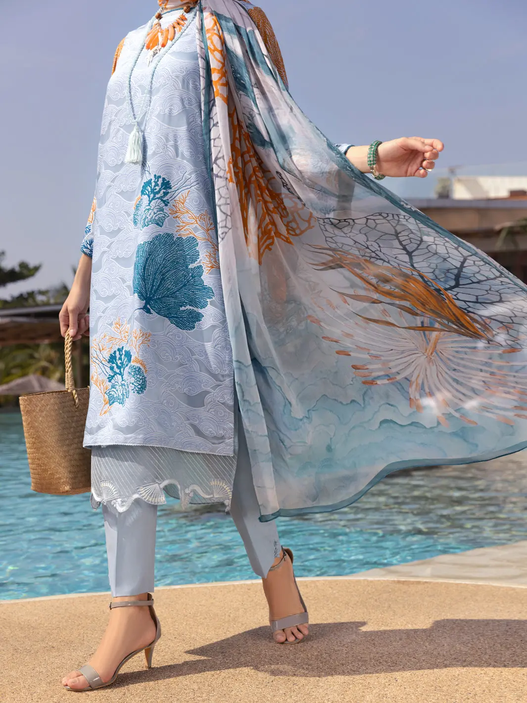 Ice Blue 3Pc Unstitched - Alp-3Ps-1514 1
