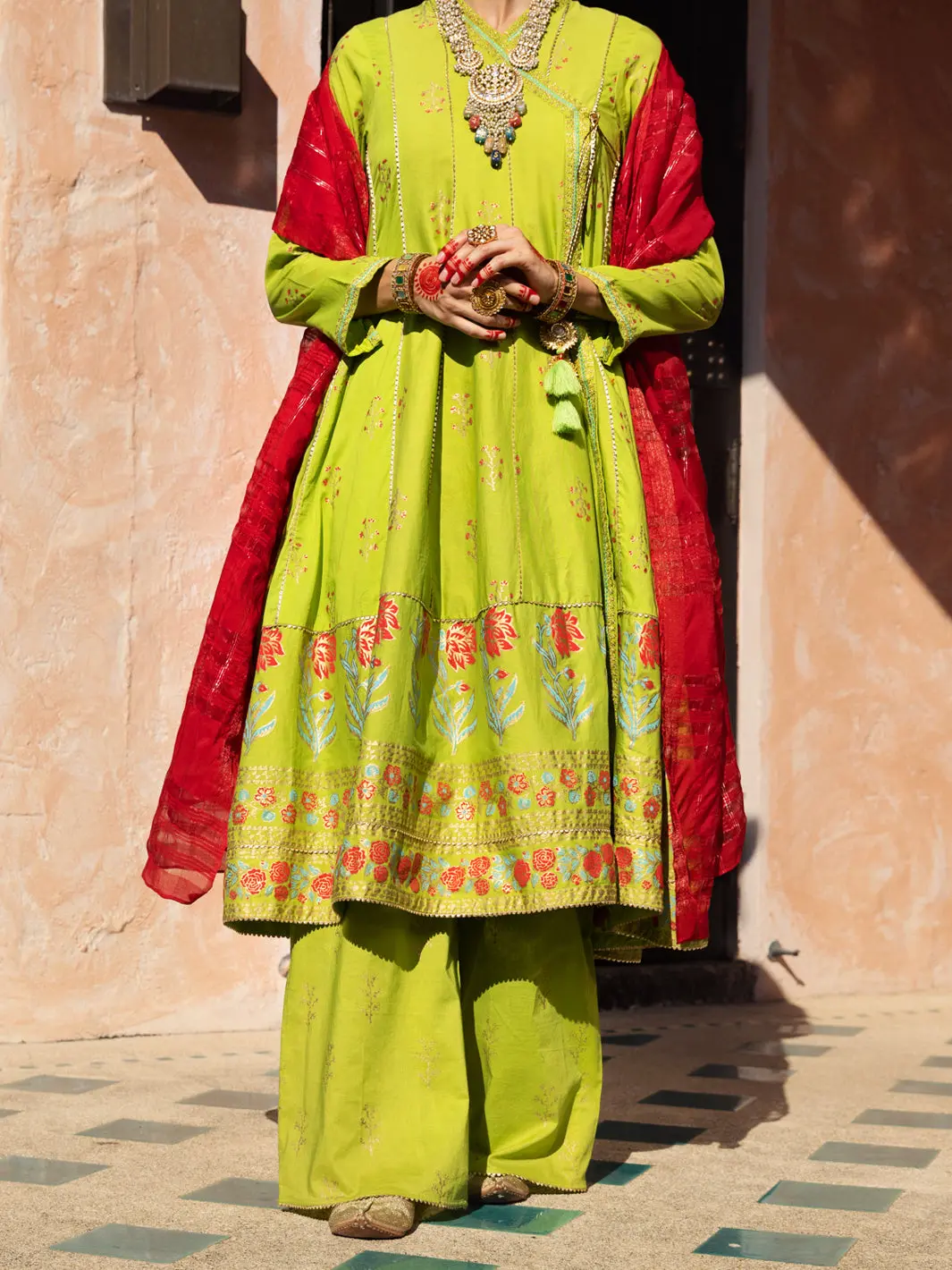 Lime Green 3Pc Stitched - Alp-3Ps-1525 1
