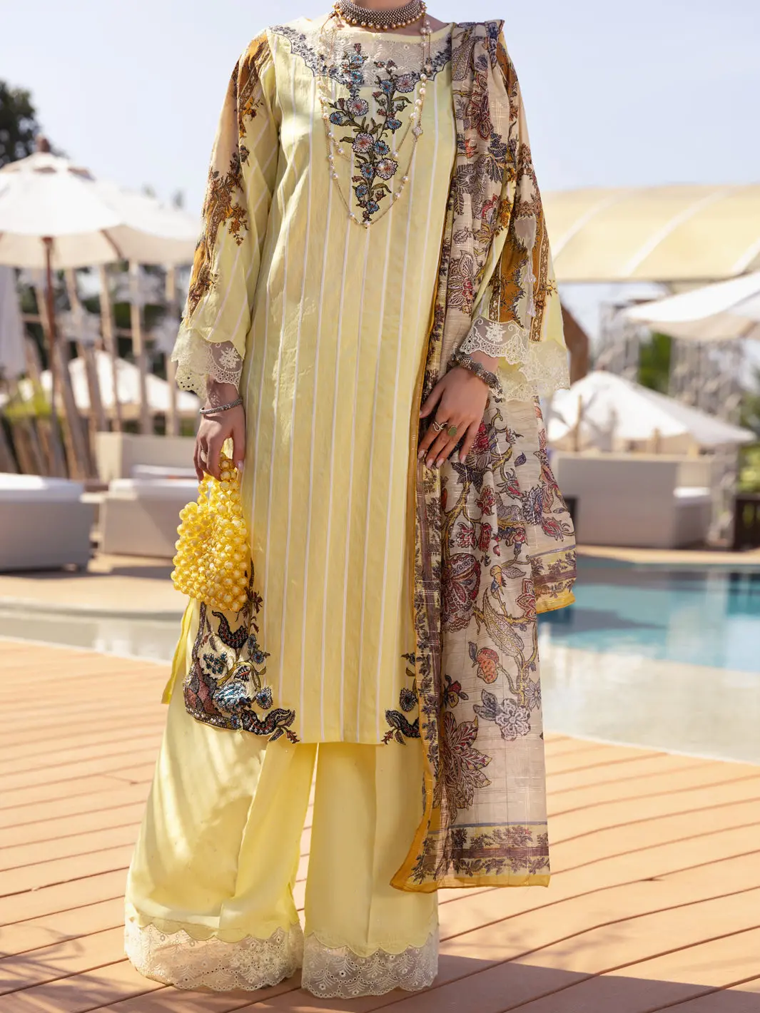 Yellow 3Pc Stitched - Alp-3Ps-1527 1