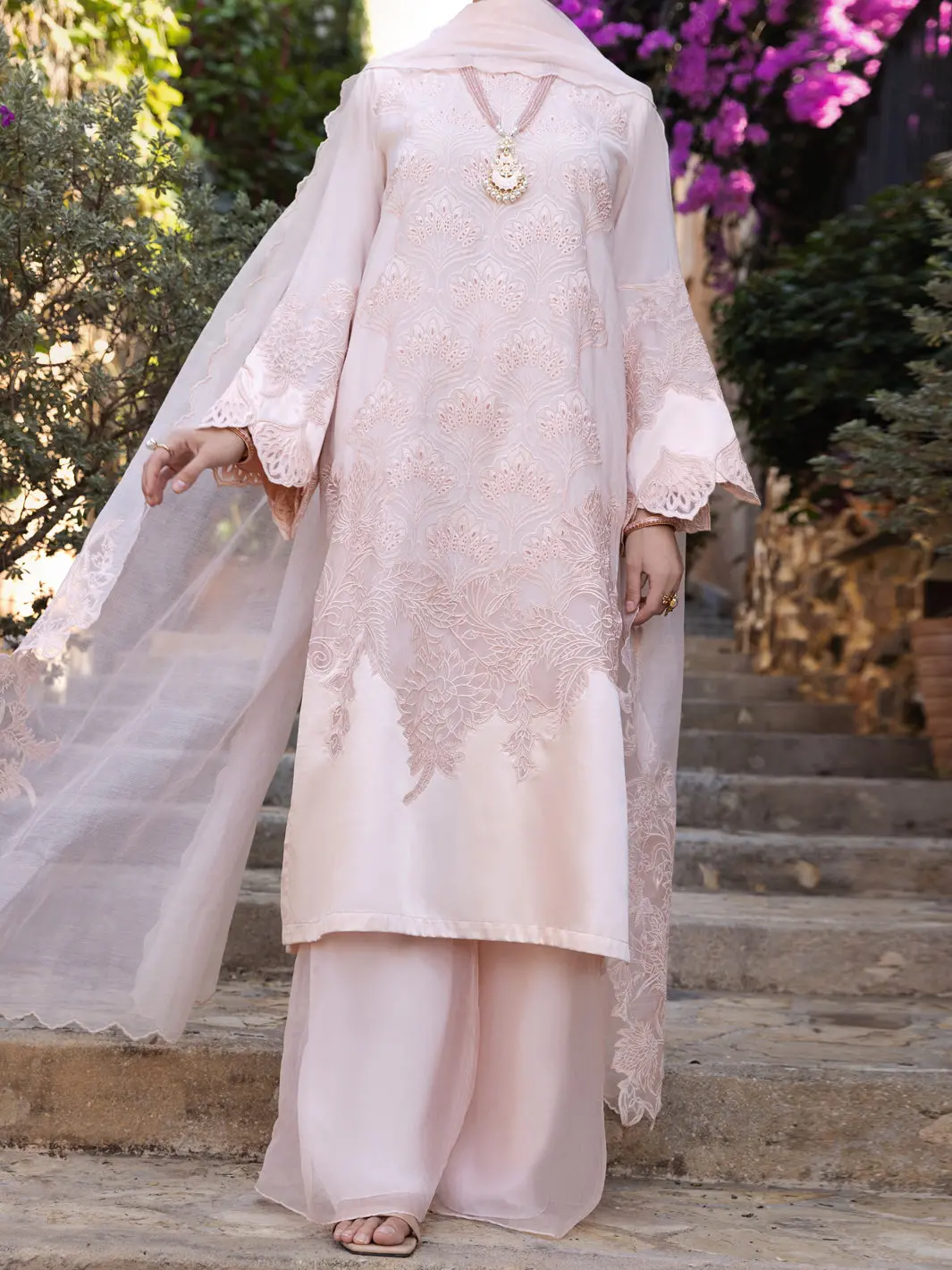 Peach 3Pc Unstitched - Alp-3Ps-1536 1