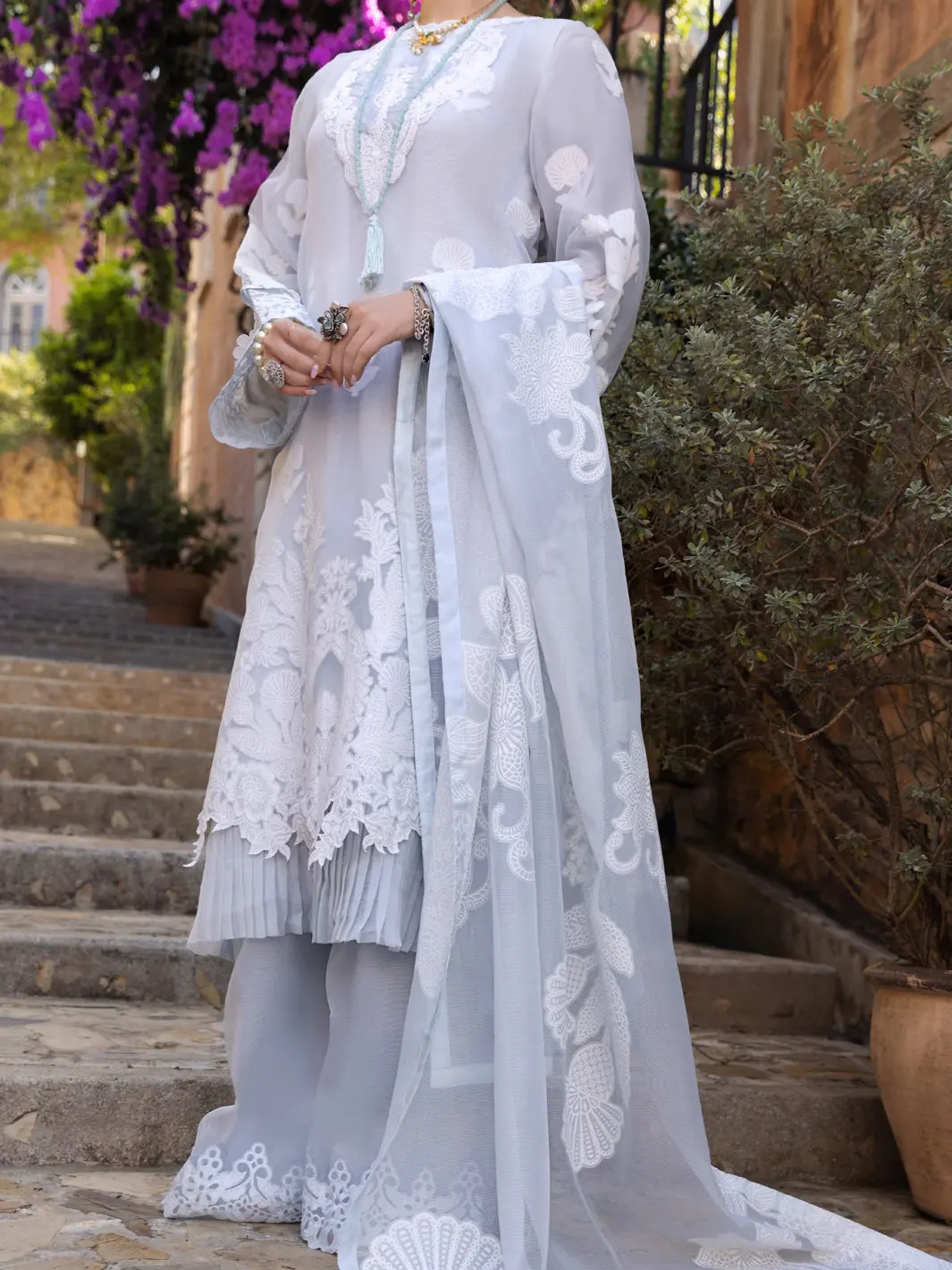Ice Blue 3Pc Stitched - Alp-3Ps-1537 1