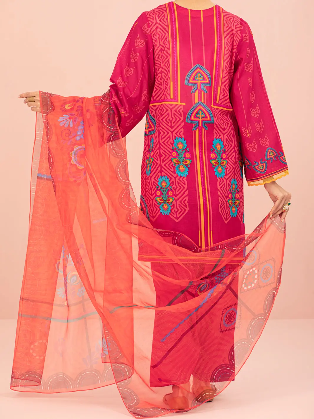 Fuchsia 3Pc Unstitched - Alp-3Ps-1542 2