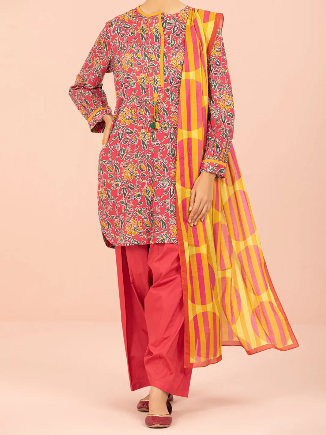 Pink Lawn 2Pc Unstitched - Alp-2Ps-1560 1