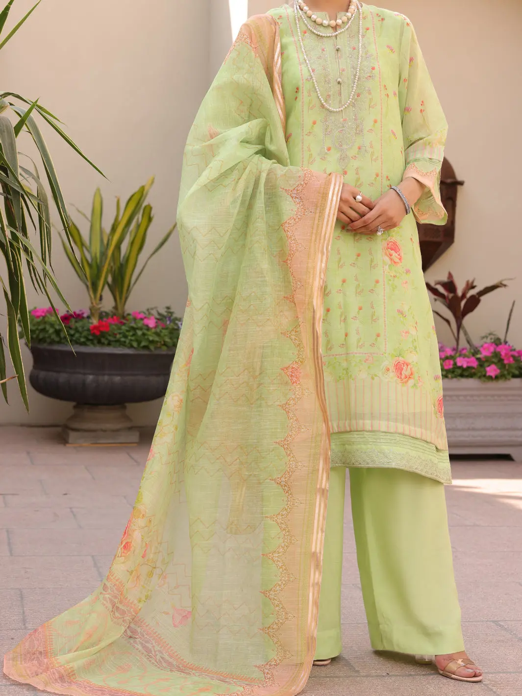 Pista Green 3Pc Stitched - Alp-3Ps-1618 1