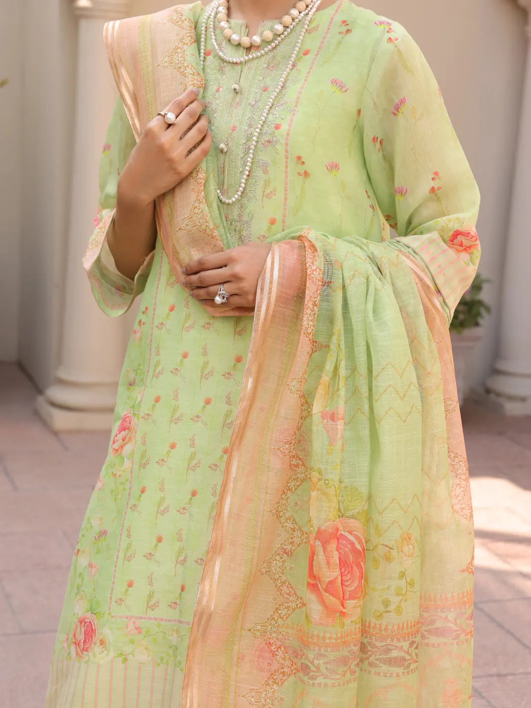 Pista Green 3Pc Stitched - Alp-3Ps-1618 3