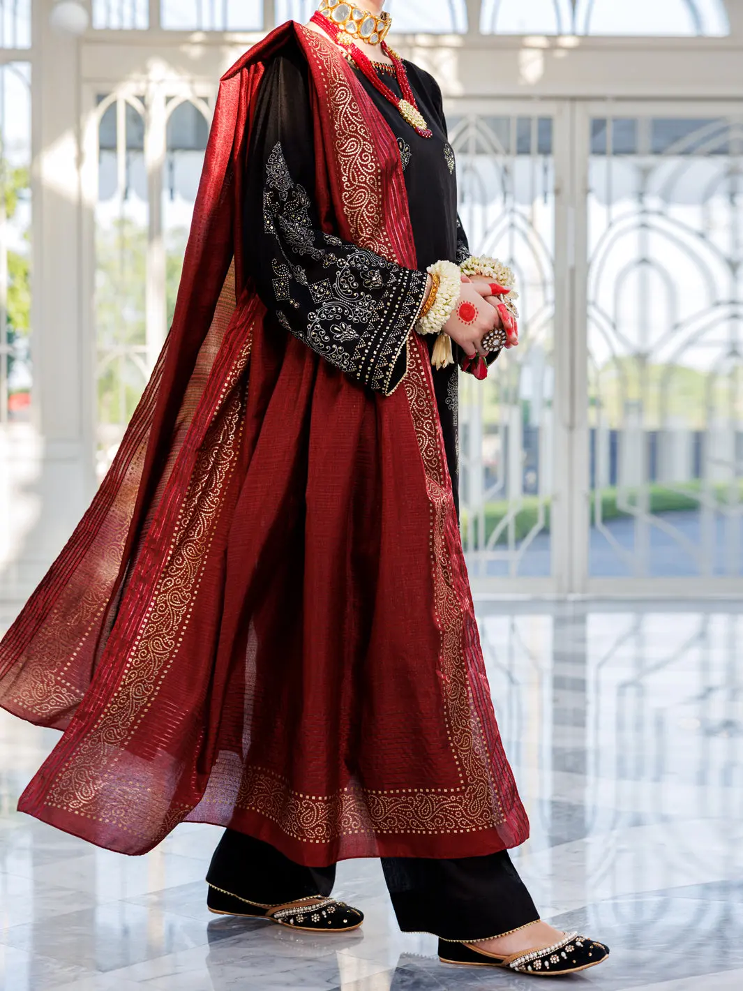 Black Poly-Cotton 3Pc Stitched - Alp-3Ps-1620 1