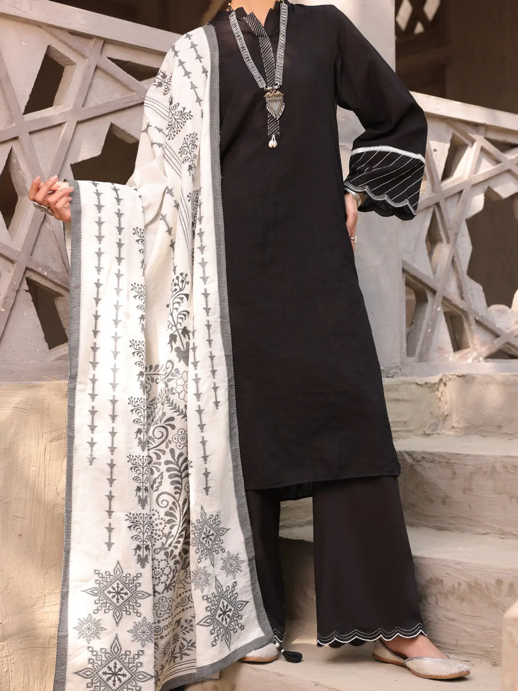 Black 3Pc Stitched - Alp-3Ps-1629 1
