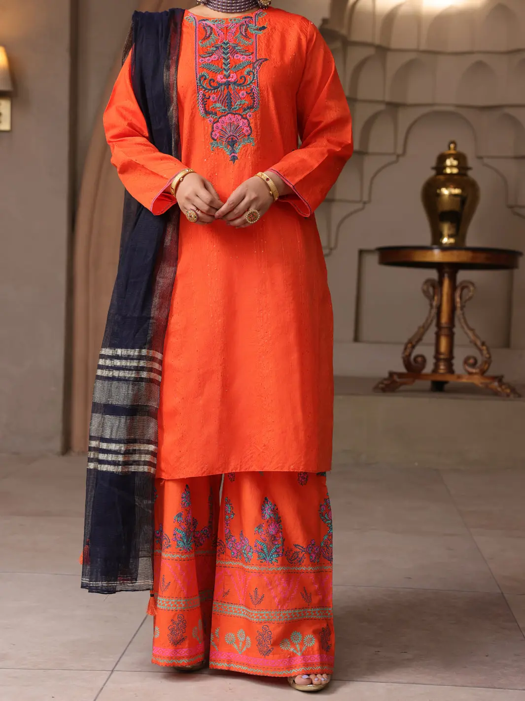 Orange 3Pc Stitched - Alp-3Ps-1643 1