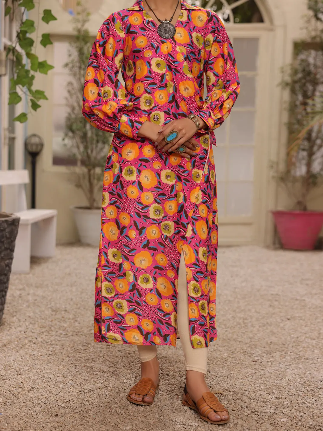 Fuchsia 2Pc Unstitched - Alp-2Ps-1681 1