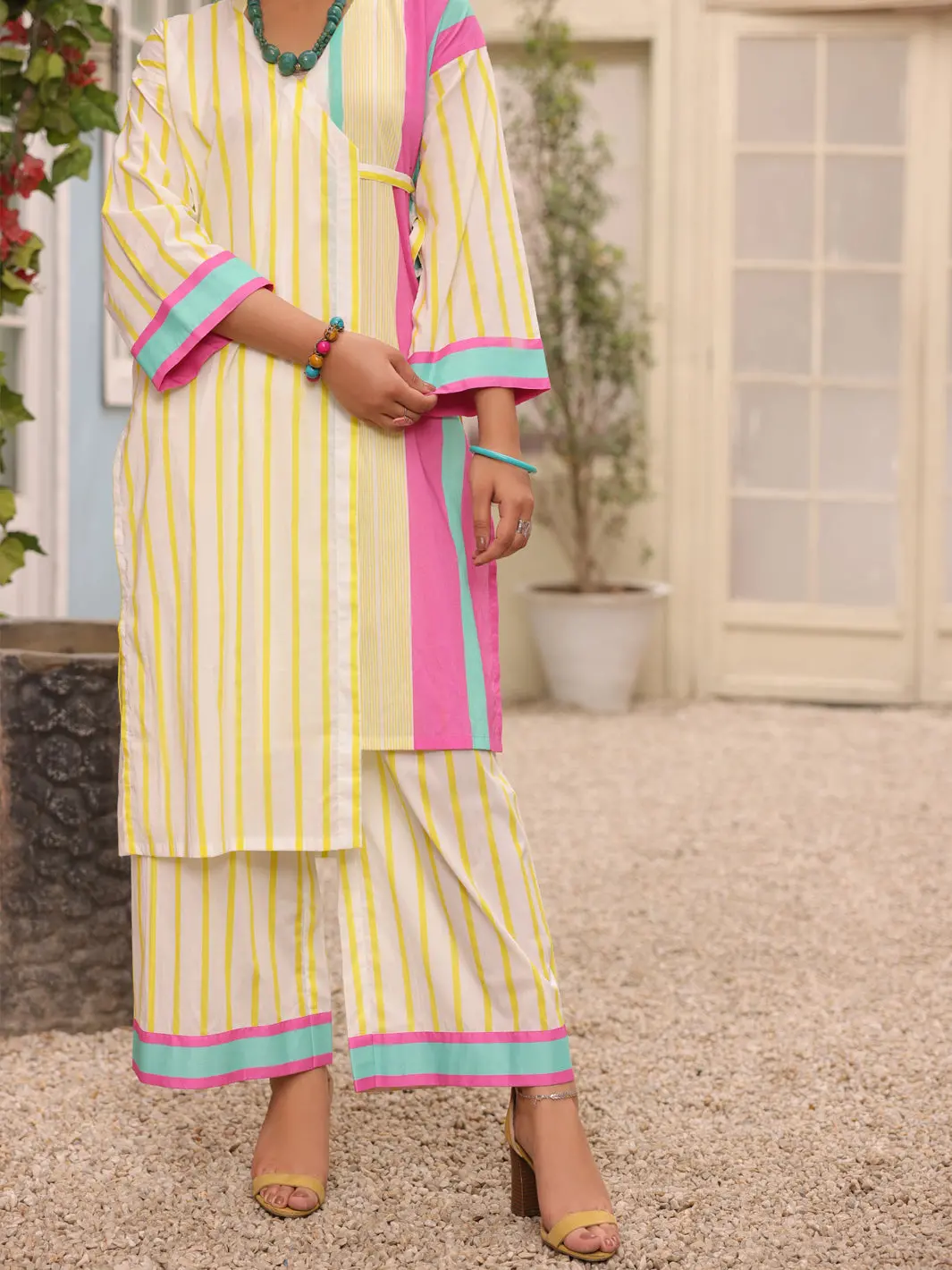 Yellow 2Pc Stitched - Alp-2Ps-Lks-1693 1