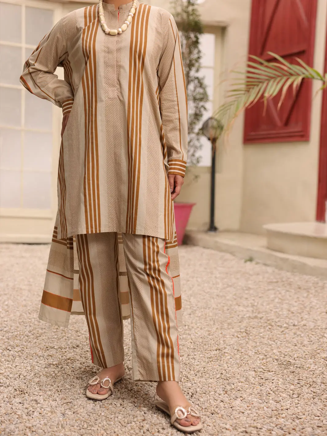 Light Brown 2Pc Stitched - Alp-2Ps-Lks-1695 1
