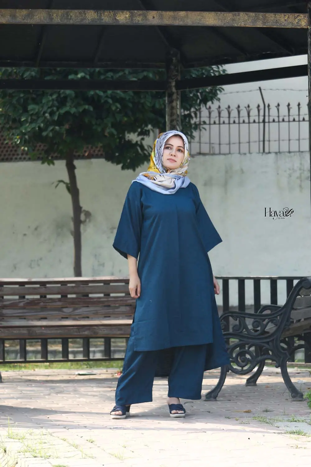 2 Pc Lining Blue Khadar 1