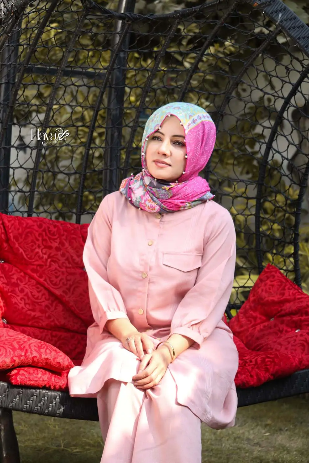 2 Pc Pink Plain Khadar 1