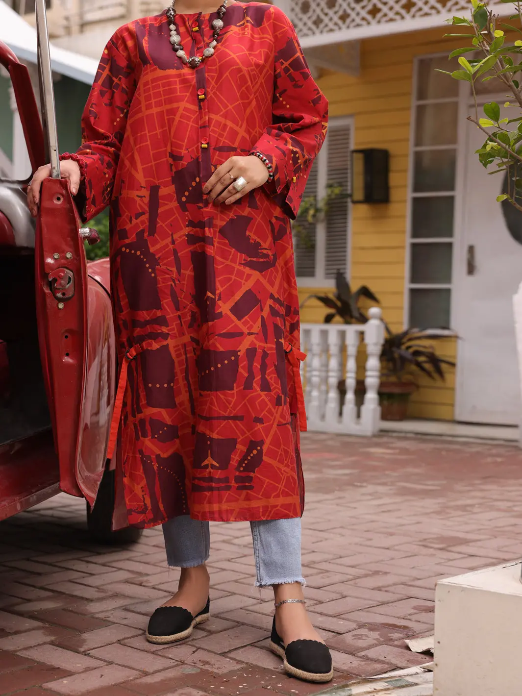 Maroon Kurti - Alp-Lk-1711 1