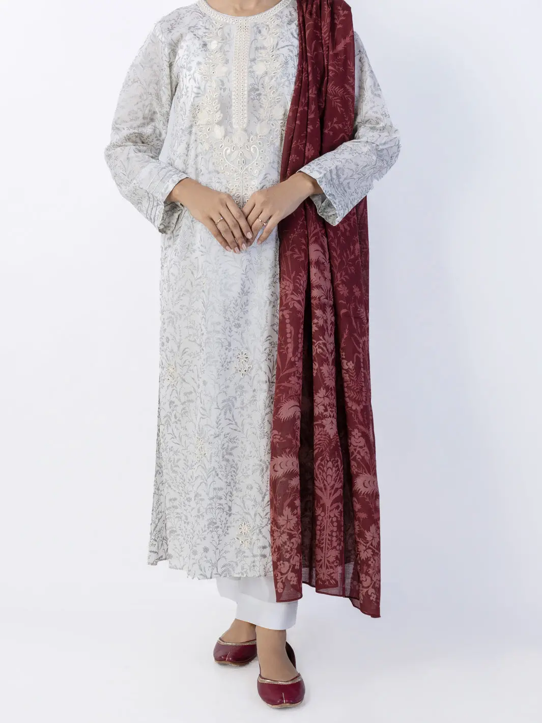 Silver Lawn 3Pc Stitched - Alp-3Ps-1718 1