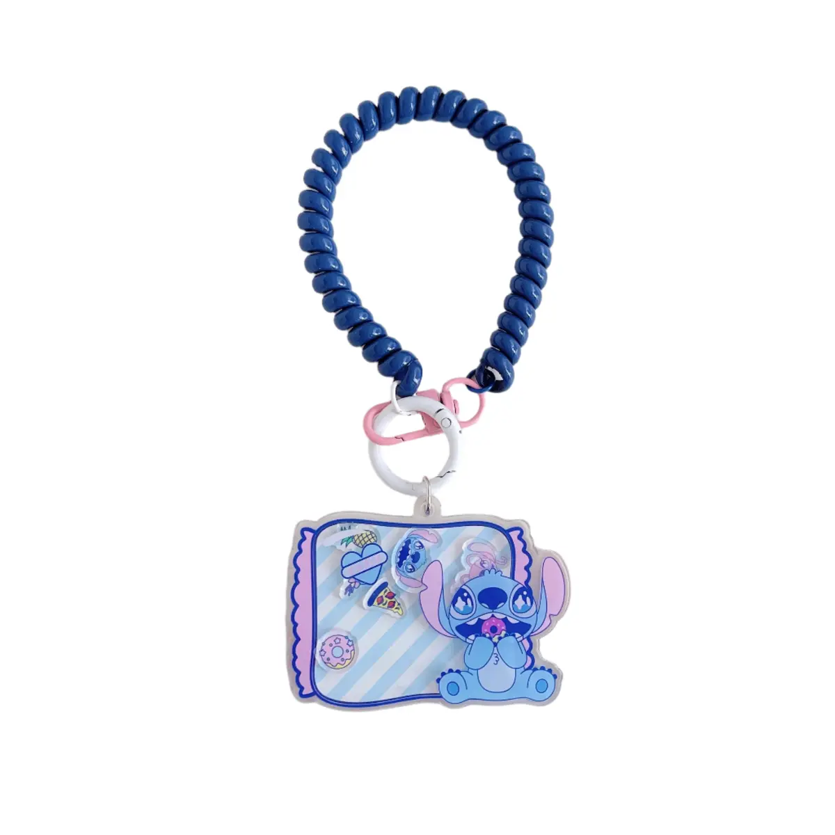 Disney Stitch Dinner Party Collection Shaker Keychain 1