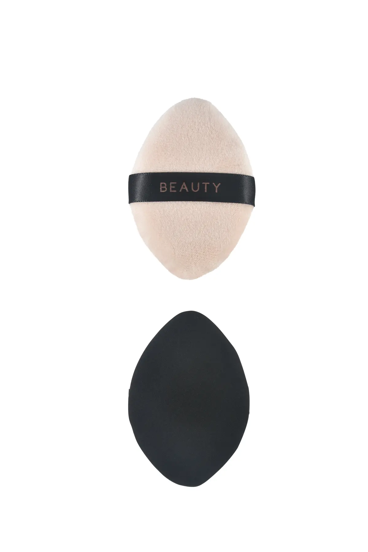 Black Golden Professional Series Thicker Double Sided Flocking Cushion Puffs (2 Pcs) 1