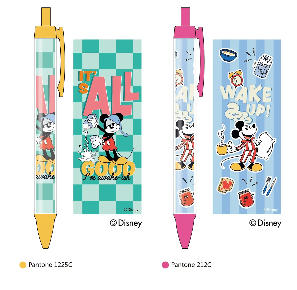 Disney Mickey Food Collection Sandwich Ballpoint Pen (A) (1.0Mm, Black) (2 Assorted Models) (Pdq) 1