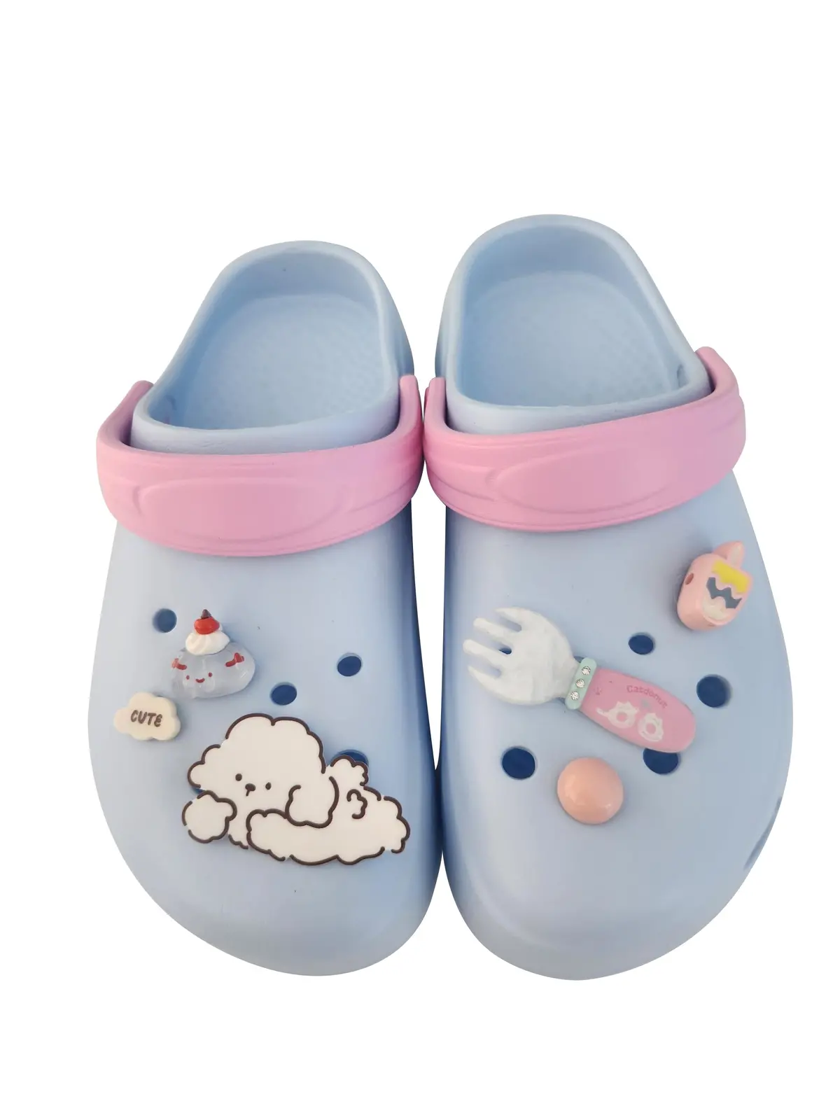 (Blue,39-40) Lovely Clogs 1