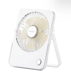 Macaron Color Foldable Fan - White 1