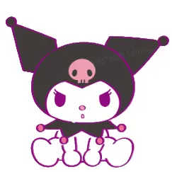 Kuromi Sweet Factory Collection Coloring Plaster Figure 1