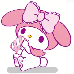 My Melody Sweet Factory Collection Coloring Plaster Figure 1