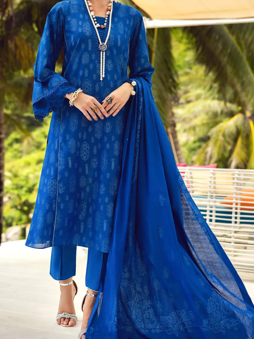 Blue Lawn 3Pc Unstitched - Alp-3Ps-1733 1