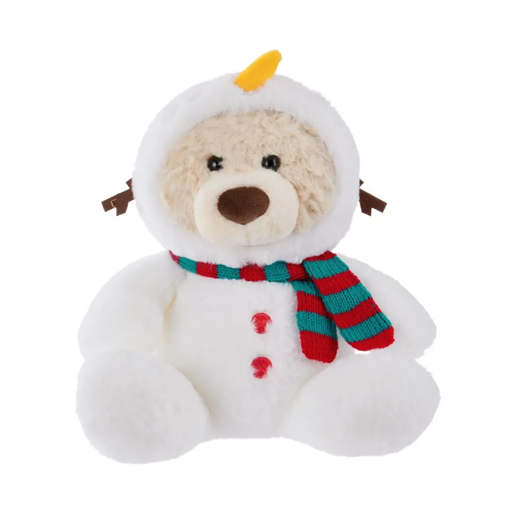 Gift Bear Collection 10In. Snowman Costume Sitting Plush Toy 1