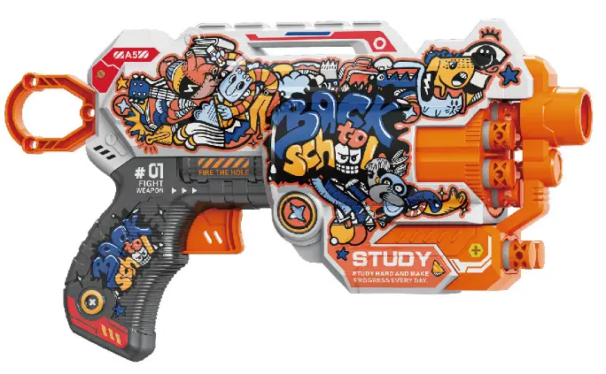 Graffiti Soft Bullet Gun (12 Bullets, 6 Shots)(A) 1