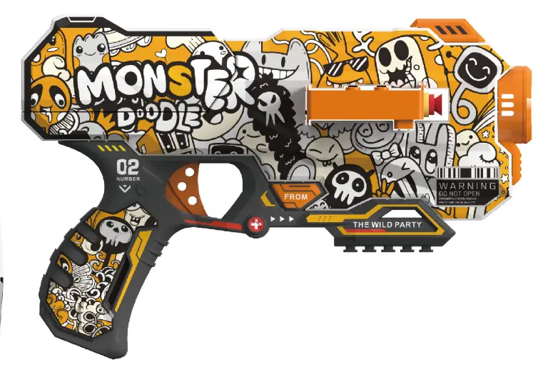 Graffiti Soft Bullet Gun (12 Bullets, 10 Shots)(A) 1