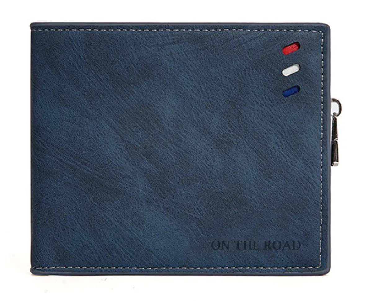 Vintage Multifunctional Horizontal Men's Wallet(Navy) 1